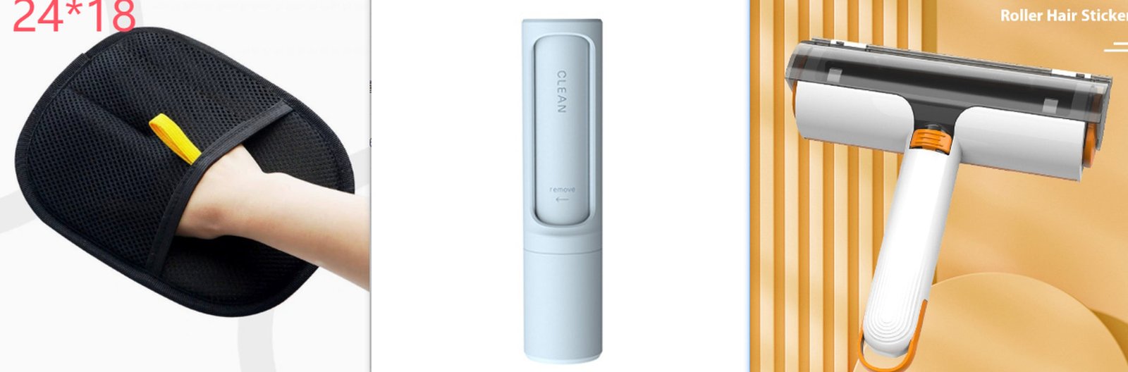 2 in 1 Pet Hair Removal Roller Multifunctional Portable Washable Hair Removal Brush Pet Supplies