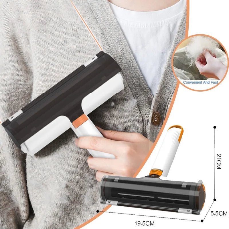 2 in 1 Pet Hair Removal Roller Multifunctional Portable Washable Hair Removal Brush Pet Supplies